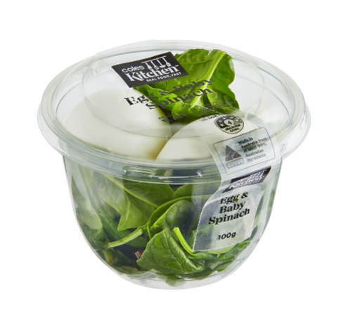 Coles Kitchens Egg And Spinach Pots 100g